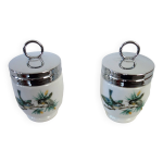 2 coquetiers pour ?uf en porcelaine anglaise royal worcester