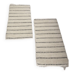 2 descentes de lit 63 cm x 123 cm fait main pute laine