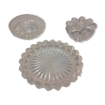 2 dessous de bouteille et 1 bougeoir en verre