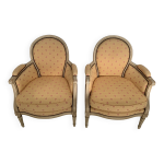 2 fauteuils berg�re style louis xvi