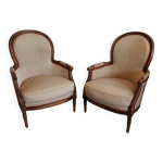 2 fauteuils bergère de style louis xvi 2 fauteuils bergère de style louis xvi