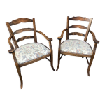 2 fauteuils type bridge art déco néo classique salon style vintage 1950s 2 fauteuils type bridge art déco néo classique salon style vintage 1950s