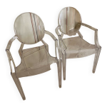 2 fauteuils ghost de starck