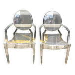 2 fauteuils louis ghost par starck