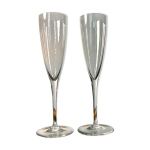 2 fltes  champagne baccarat