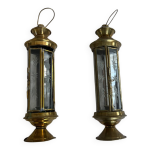 2 lanternes photophores laiton