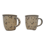 2 mugs en gr� vintage