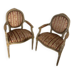 2 paires de fauteuils d poque louis xvi