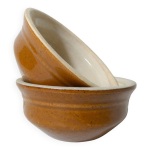 2 plats  four en grs verniss vintage