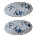 2 raviers porcelaine bernardaud - model saint - saens - annes 70