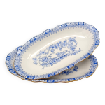 2 raviers en porcelaine motif theresia vintage seltmann weiden bavaria