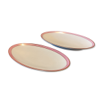 2 raviers en porcelaine roses par kg lunville