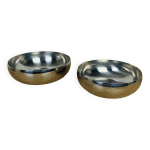 2 saladiers / coupes  fruits inox amc