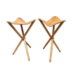 2 tabourets pliants vintage