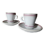 2 tasses à café bistro brulot lourdes taille demi - tasse de la fin des années 1800. ustensiles blancs ... 2 tasses à café bistro brulot lourdes taille demi - tasse de la fin des années 1800. ustensiles blancs ...