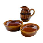 2 terrines anne 1950  la bourguignonne  et un pot
