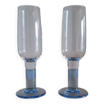 2 verres  champagne, bormioli rocco