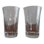 2 verres chopes cristal de baccarat - mathias mille nuits - 14 cm 2 verres chopes cristal de baccarat - mathias mille nuits - 14 cm