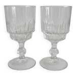 2 verres  eau grands verres  vin rouge en verre luminarc lance vintage