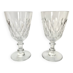 2 verres  vin modle  armagnac  cristal de baccarat