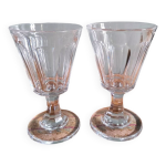 2 verres  vin - cristal taill - baccarat vers 1850