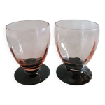 2 verres vintage