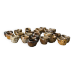 24 godets  escargots en cramique flambe