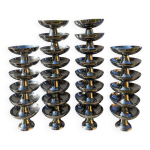 28 coupelles en inox 1970 sign guy degrenne