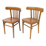 2pcs chaise de caf chaise de bistrot mid century vintage caf bistro streb