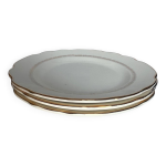 3 assiettes anciennes gien modle calais