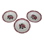 3 assiettes creuses digoin sarreguemines