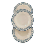 3 assiettes creuses salins terre de fer modele provence. 3 assiettes creuses salins terre de fer modele provence.