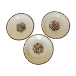 3 assiettes creuses de sarreguemines modle argonne 210752