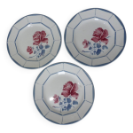 3 assiettes dessert vintage de digoin sarreguemines modèle malmaison 3 assiettes dessert vintage de digoin sarreguemines modèle malmaison
