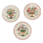 3 assiettes en faence des islettes, xviii sicle