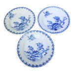 3 assiettes plates gien service chardons 3