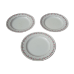 3 assiettes plates villeroy & boch mod�le 1244 diam 23 cm