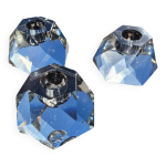 3 bougeoirs en cristal