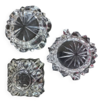 3 cendriers en verre