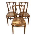 3 chaises bistrots cannes anciennes