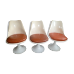 3 chaises fauteuils style tulipes 1960 3 chaises fauteuils style tulipes 1960