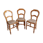 3 chaises louis - philippe