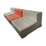 3 chauffeuses modulables modle plastics par piero lissoni pour kartell, 1970