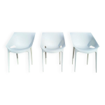 3 fauteuils kartell, modèle dr. yes design philippe starck & eugeni qu 3 fauteuils kartell, modèle dr. yes design philippe starck & eugeni qu