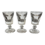 3 petits verres anciens fin xix , type absinthe / napol�on iii
