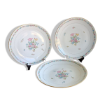 3 plats de service en porcelaine de limoges porcelaine limousine