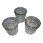 3 pots à confiture anciens de 375 ml 3 pots à confiture anciens de 375 ml