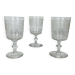3 verres baccarat modèle chanel gravure 3458 3 verres baccarat modèle chanel gravure 3458