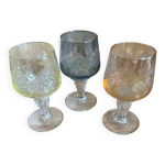 3 verres  liqueur en cristal