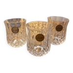 3 verres  liqueur cristal ancien / shooters vintage